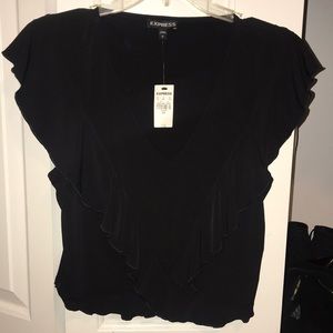 Express ruffle style dress shirt